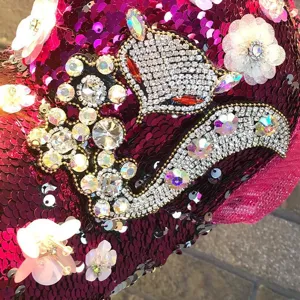 Rhinestone Sequin Baseball Hat Women Sparkling Crystal Animal Pattern Sun Cap Fashion
