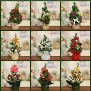 Mini sapin de noel decoration de bureau 20cm plusieurs styles ornement de fete maison