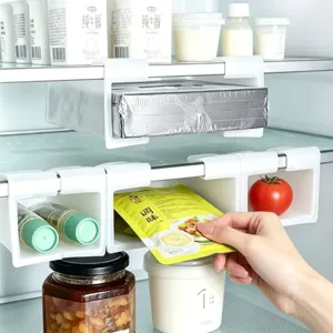Hängende Kühlschrank Seitentür Aufbewahrungsbox Kühlschrank Organizer Behälter Verstellbare Trennwand Küchen Aufbewahrungskorb Halter