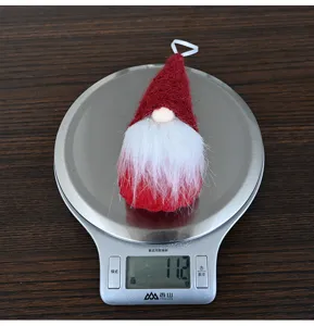 Natale lavorato a maglia gnomo bambola appeso ciondolo leggero carino decorazione festa ornamento