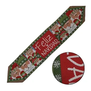 Festlicher dekorativer Tischläufer für Weihnachten und Esstisch Tuch Heimdekoration