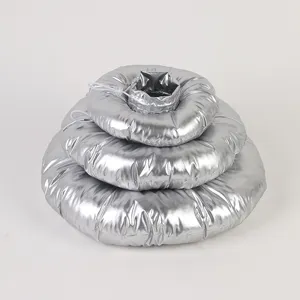 Reflective inflatable cat recovery collar anti licking pet cone comfortable after surgery