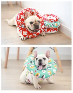 Collier élisabéthain souple en peluche pour animaux chiens chats, cône de récupération.