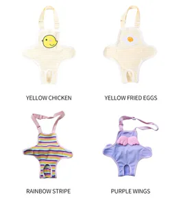 Dog sanitary pants pet physiological diapers cute puppy suspenders breathable reusable diapers