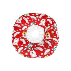 Collier de récupération souple pour chats et chiens, joli motif de Shiba Inu japonais.