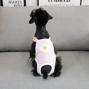 Cute Cartoon Dog Physiological Pants Waterproof Sanitary Diaper Breathable Pet Clothing For Small Dogs