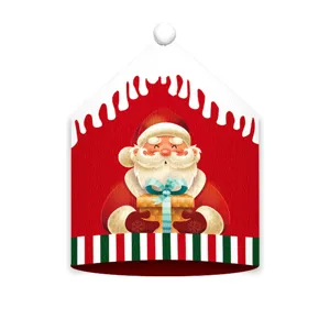 Weihnachten Weihnachtsmann Stuhlbezug festliche Esszimmer Dekoration Party Heimbedarf