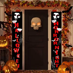 Halloween πάνελ πόρτας κρεμαστά πανό για τρομακτική εξωτερική διακόσμηση πάρτι.