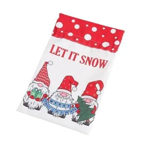 Kerst kabouter snoep cadeautas tas met trekkoord opslag zak vakantie feest decor
