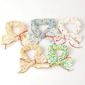 Pet cooling neck wrap summer ice scarf breathable absorbent floral design pet cooling collar