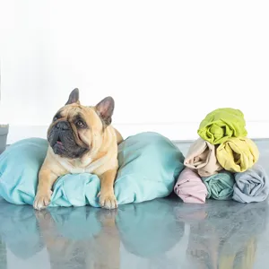 Fundas lavables para cama de mascotas impermeables de repuesto con rollos de colores