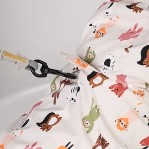 Imperméable mignon pour chien imprimé dessin animé avec capuche vêtements pour petits animaux