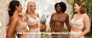 Comfortable seamless wireless everyday push-up bra designed for daily support and wear.