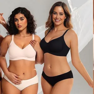 Women Seamless Wireless Comfortable Push Up Bra Soft Butter-Like Everyday Bralette Ladies Intimate Apparel