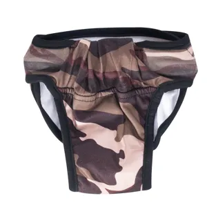 Comfortabele camouflage huisdier fysiologische broek, ademende hygiënische luier voor honden.