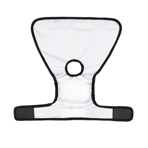 Detailed view of breathable washable female dog physiological pants with tail hole and secure velcro.