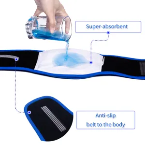 Close-up detail of the super-absorbent male dog belly band with anti-slip belt design.