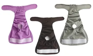 Hond fysiologische broek sanitaire luiers multi-kleur opties details weergave product.