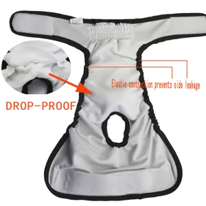 Honden fysiologische broek ademend mesh sanitair luier voor teefjes huisdier menstruatie broek.