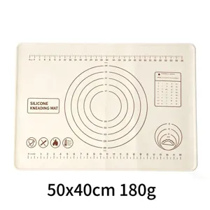 Silicone kneading mat baking pastry mat non-stick kitchen tool with measurement scales