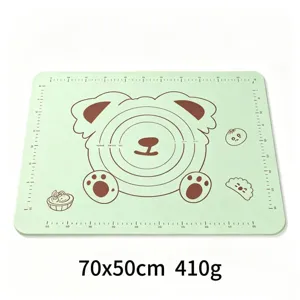 Thickened Food Grade Silicone Kneading Pad Non-Slip Rolling Dough Mat Baking Mat With Scale Kitchen Baking Tools