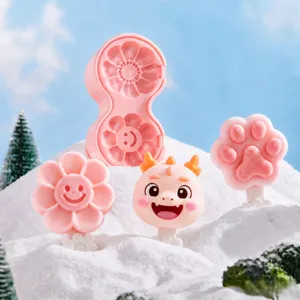 Silicone ice cream mold DIY cute cartoon popsicle maker for kids homemade frozen treats