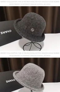 Elegant wool dome fedora hat for women, retro British style winter basin hat, warm accessory.