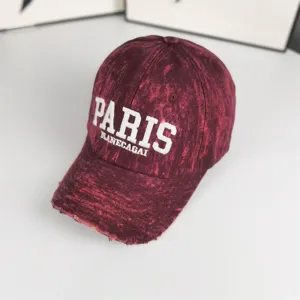 Casquette de baseball vintage usée pour homme et femme, style hip-hop visière incurvée.