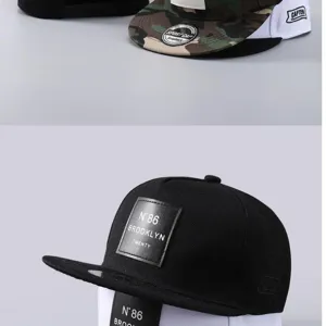 Gorra de béisbol hip-hop elegante con ala plana, estilo urbano moderno para hombres y mujeres.