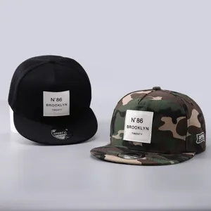 Gorra snapback de hip hop para hombre, gorra de béisbol de ala plana con parche elegante.