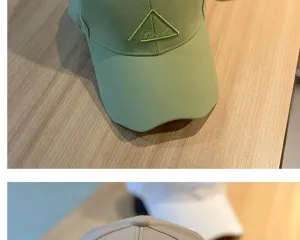 Stylish green baseball cap for women and men, classic curved brim streetwear hat with embroidered patch design.