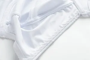 Plus size seamless comfort cooling women bra inner lining detail view, soft and breathable.