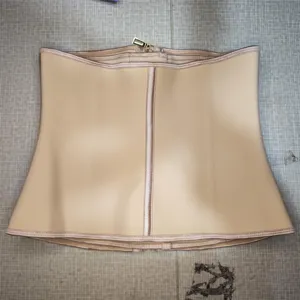 Women latex waist trainer cincher corset shapewear tummy control workout body shaper belt