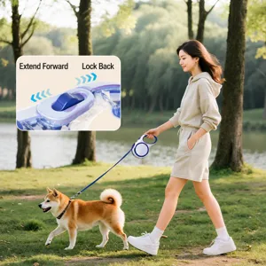 Einziehbare Hundeleine für kleine und mittlere Hunde, automatische Hundeleine für draußen.