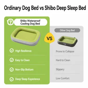 Letto per cani rinfrescante e impermeabile per cani piccoli e medi, tappetino estivo lavabile.