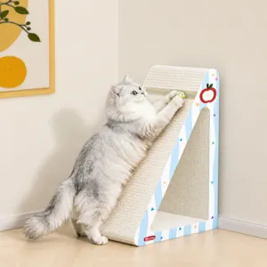Tiragraffi per gatti verticale triangolare durevole resistente all'usura articolo animali