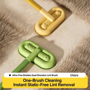 Brosse d'Épilation pour Animaux Long Manche Brosse à Poils Double Face Brosse de Nettoyage pour Chien Chat Sofa Tapis Outil de Toilettage