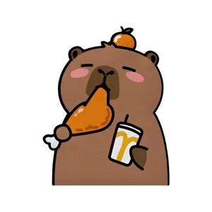 Cute cartoon capybara cat scratching pad wear-resistant wall sticker for pet climbing.