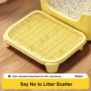 Double Layer Cat Litter Trapping Mat Pet Litter Box Trapper Pedal Plastic Cat Toilet Cleaning Supplies