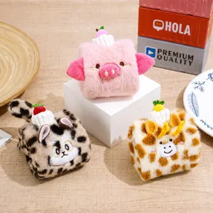 Cute Swiss Roll Animal Crinkle Paper Teasing Cat Toy Plush Sounding Kitten Relief Interactive Pet Toy