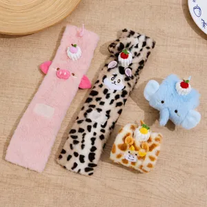 Plush cat toy crinkle paper interactive pet toy cute animal design rollable kitten toy
