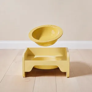Ciotola per gatti in ceramica con supporto ciotola per cibo e acqua per animali domestici