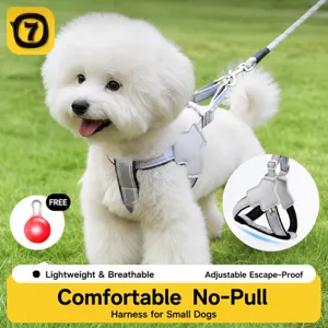 Dog Harness And Leash Set Anti Escape Reflective Vest Harness For Small Medium Dogs Outdoor Walking Pet Supplies
