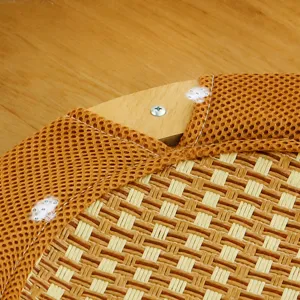 Cuccia Rialzata per Animali Domestici in Rattan Tappetino Raffreddante Amaca per Gatti in Legno Letto per Cani Traspirante