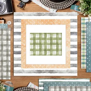 Carta di sfondo decorativa per scrapbooking fai da te a pois a quadri materiale 1pz