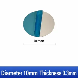 Detailed view of 10mm stainless steel adhesive magnetic sheet with 0.3mm thickness.
