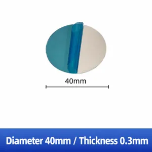 Round adhesive stainless steel magnetic sheet 40mm diameter ultra thin metal plate