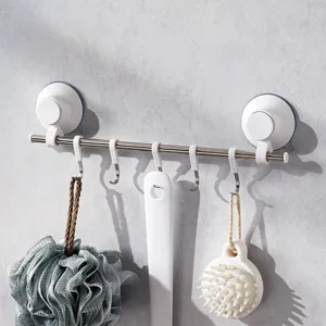 Gancho de Ventosa de Estilo Japonés de Alta Resistencia de Acero Inoxidable Ganchos de Vacío Montados en la Pared para Baño Cocina Toallero