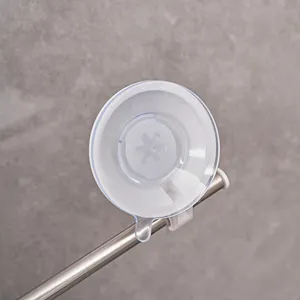 Gancho de ventosa fuerte estilo japones con barra de acero inoxidable para el bano.