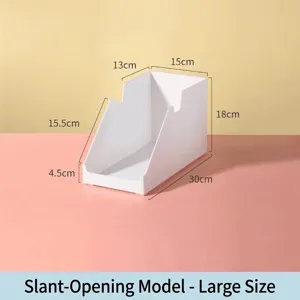 Grand bac de rangement blanc de style japonais avec dimensions pour les placards